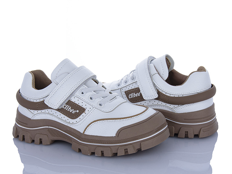 Кроссовки Clibee LC100 white-khaki