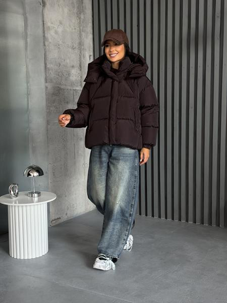 Пуховик Trend 25135 brown