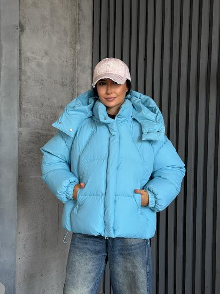 Пуховик Trend 25135 l.blue
