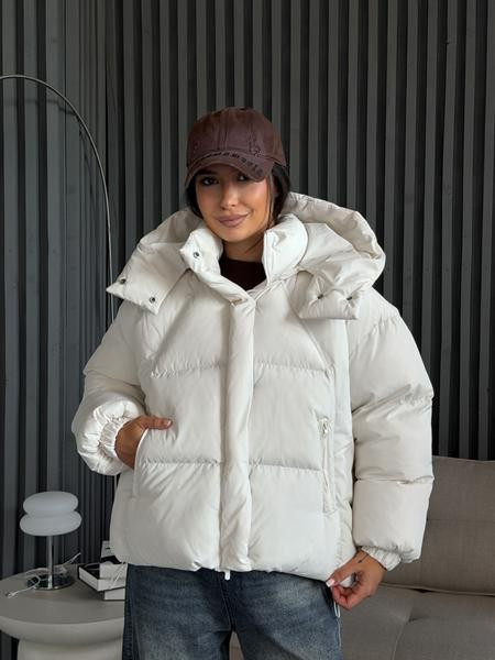 Пуховик Trend 25135 milk