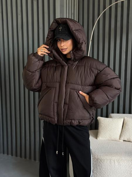 Пуховик Trend 2569 brown