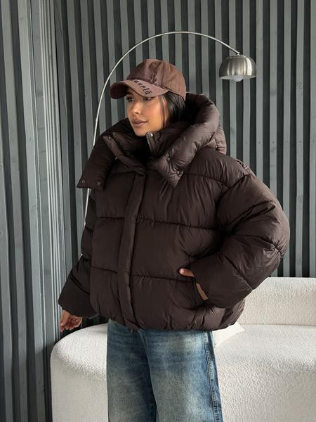 Пуховик Trend 25888 brown