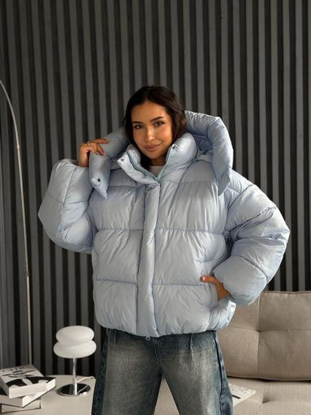 Пуховик Trend 25888 l.blue
