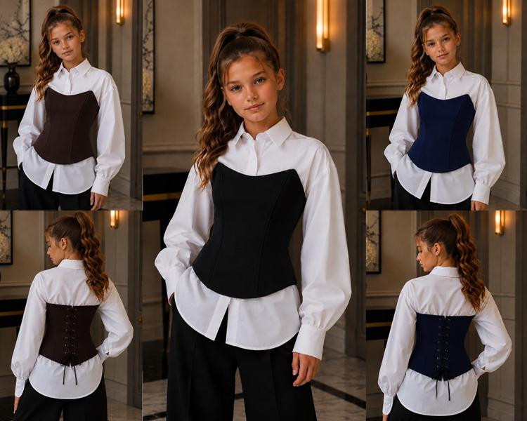 Рубашки Karolina KR920 white