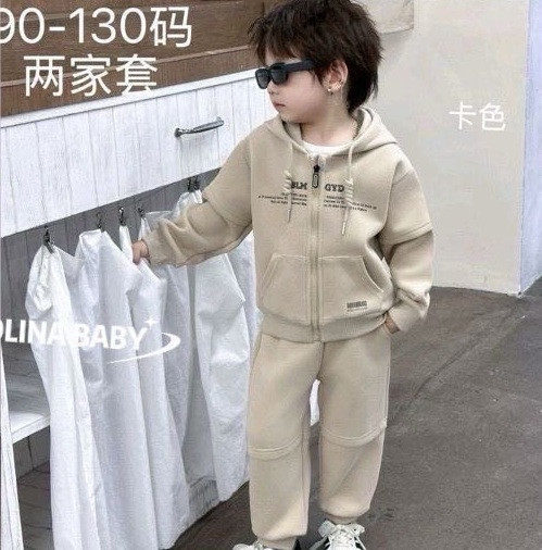 Костюмы спорт Fashion kids A2614 beige