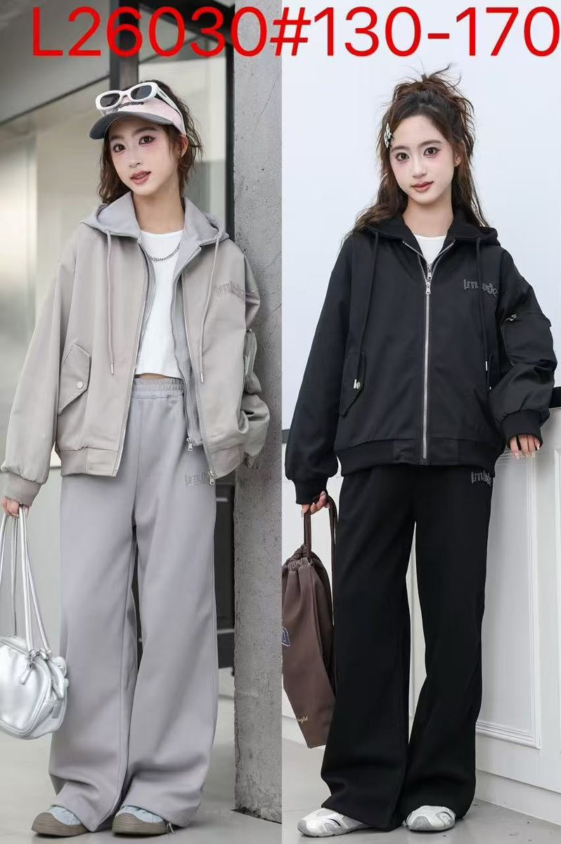 Костюмы спорт Fashion kids L26030 black