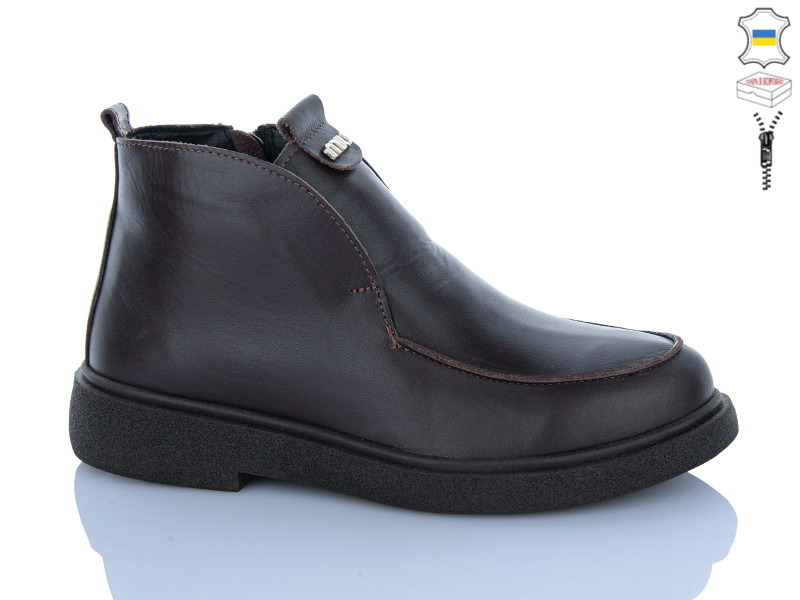 Ботинки Sali 89 шкіра корич миу
