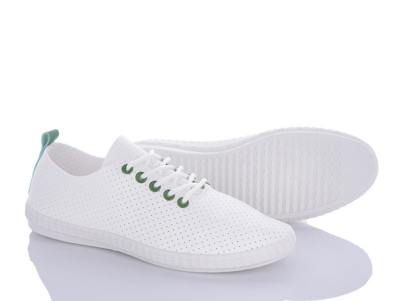 Кеды Violeta 20-970 white-green