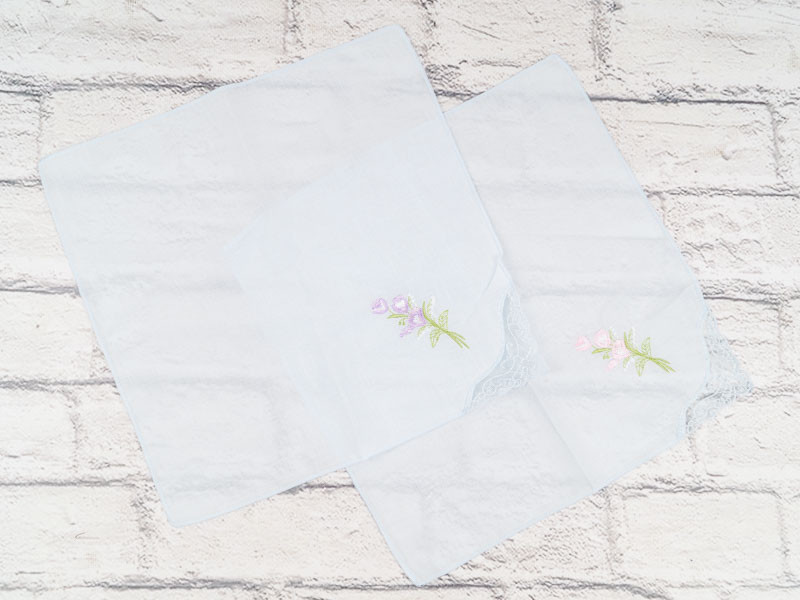 Носовые платки Shawls P115 mix вышивка