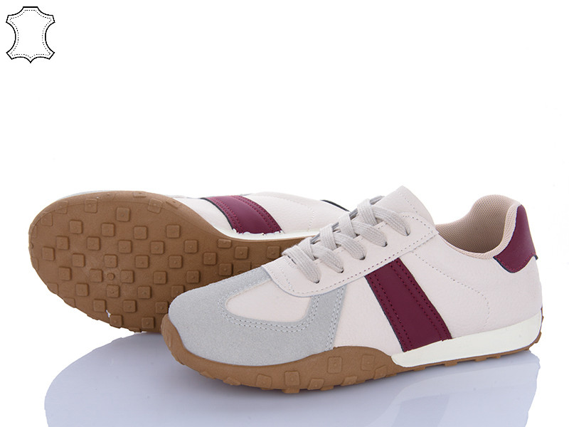 Кроссовки Shosho DB3501-1 beige-wine