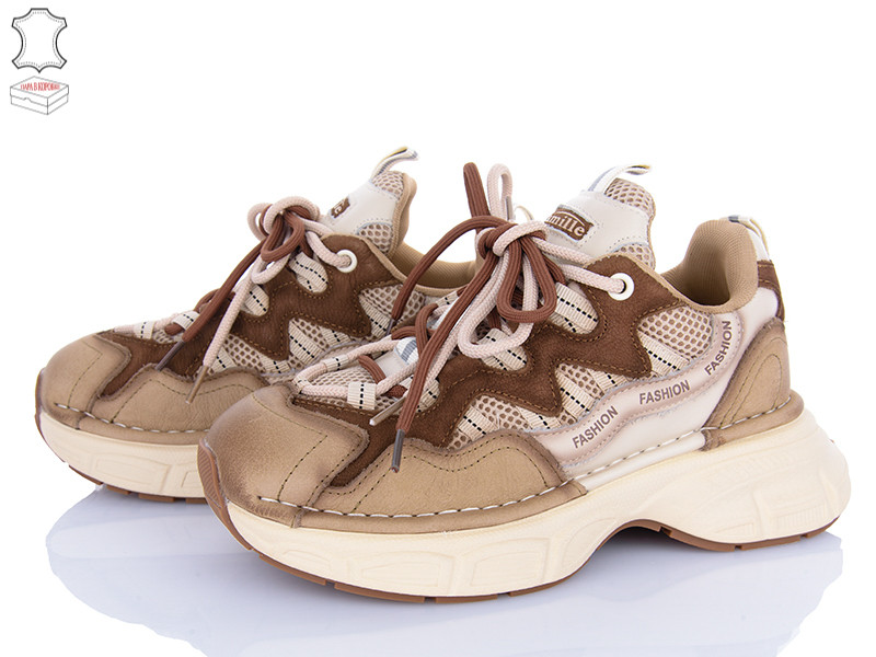 Кроссовки Camille BA1002-1 l.brown