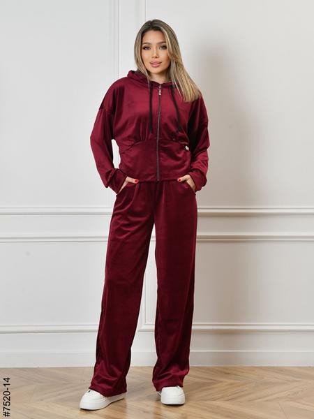 Костюмы спорт OdesaOpt 7520-14 wine