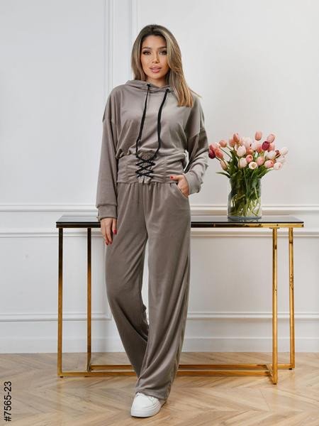 Костюмы спорт OdesaOpt 7565-23 beige