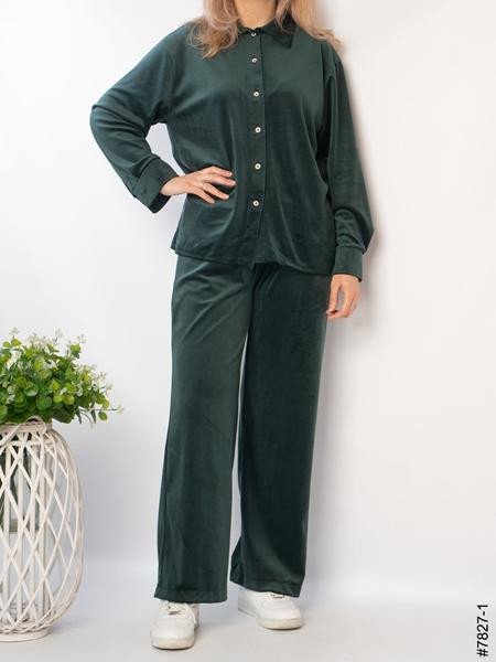 Костюмы спорт OdesaOpt 7827-1 green