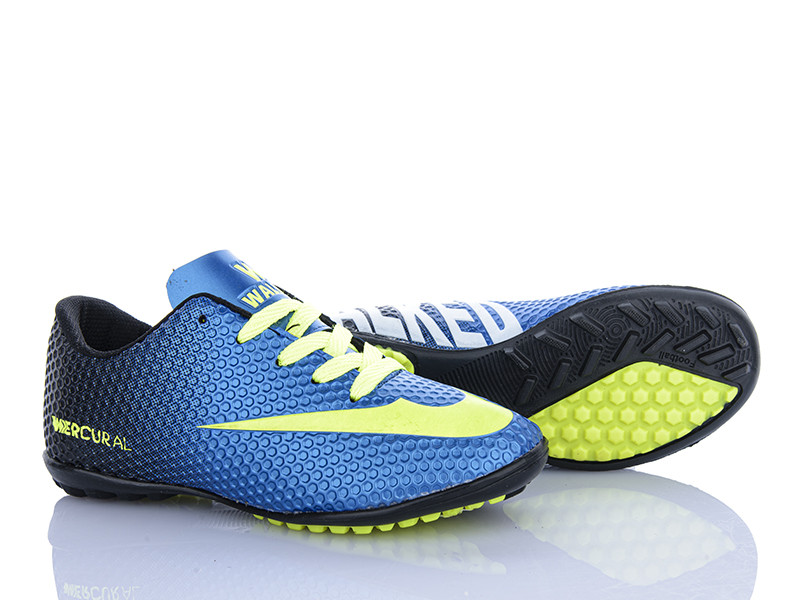 Футбольная обувь Walked Walked Mercurial 08 blue (31-35)