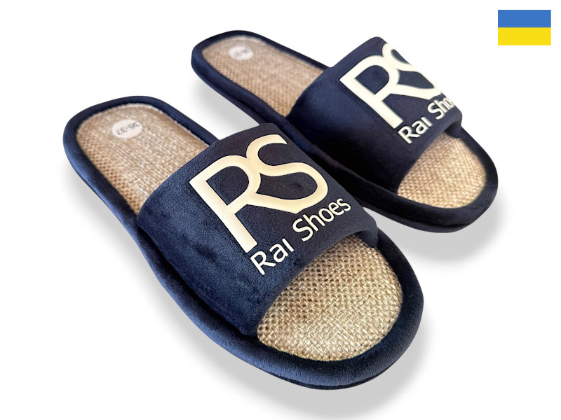Тапочки Rai Shoes Шльопки RS синій