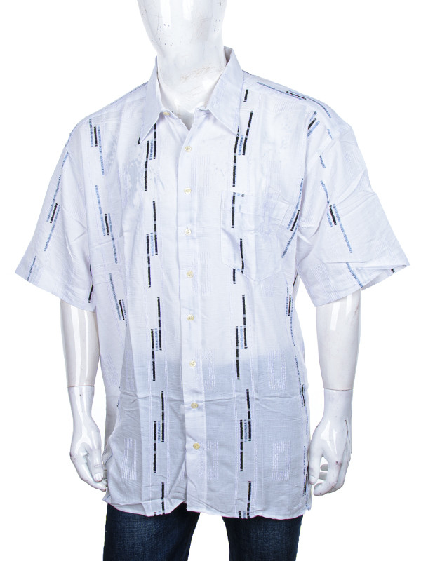 Рубашки Steel 2601 white-blue