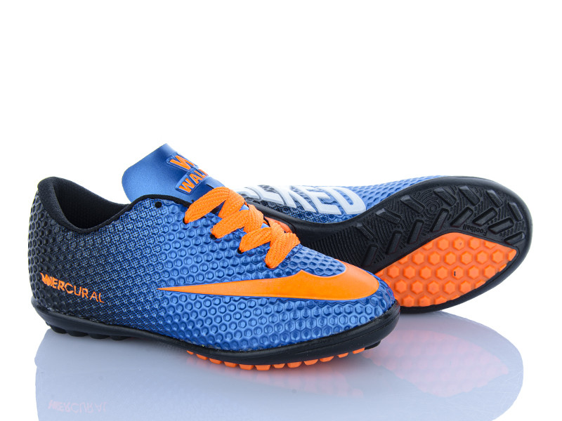 Футбольная обувь Walked Walked Mercurial 04 blue-orange