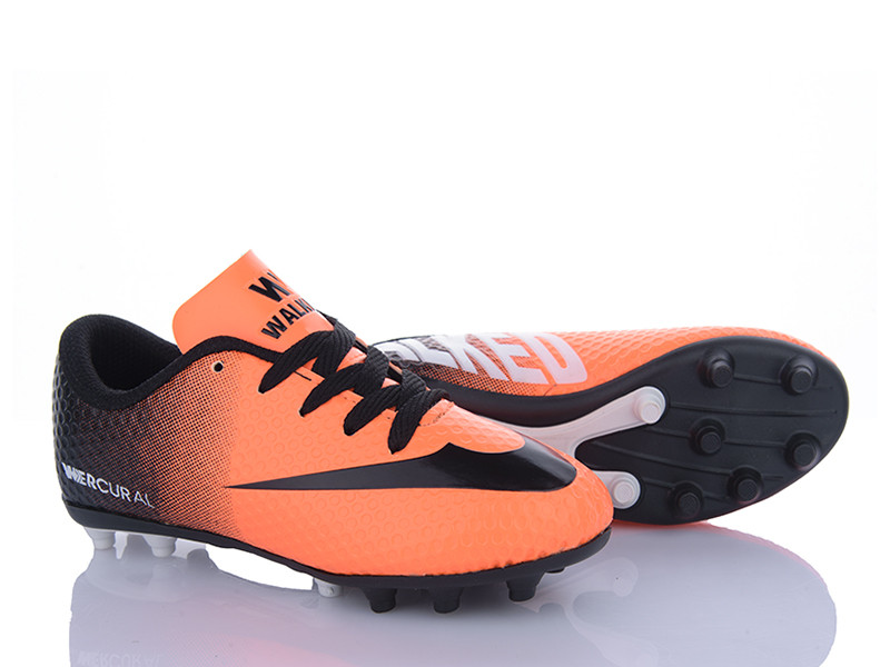 Футбольная обувь Walked Walked Crampon 01 orange-black (31- 35 )