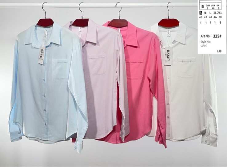 Рубашки Base A325 d.pink