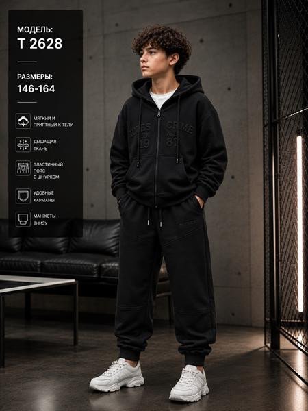 Костюмы Спорт Major Kids T2628 black