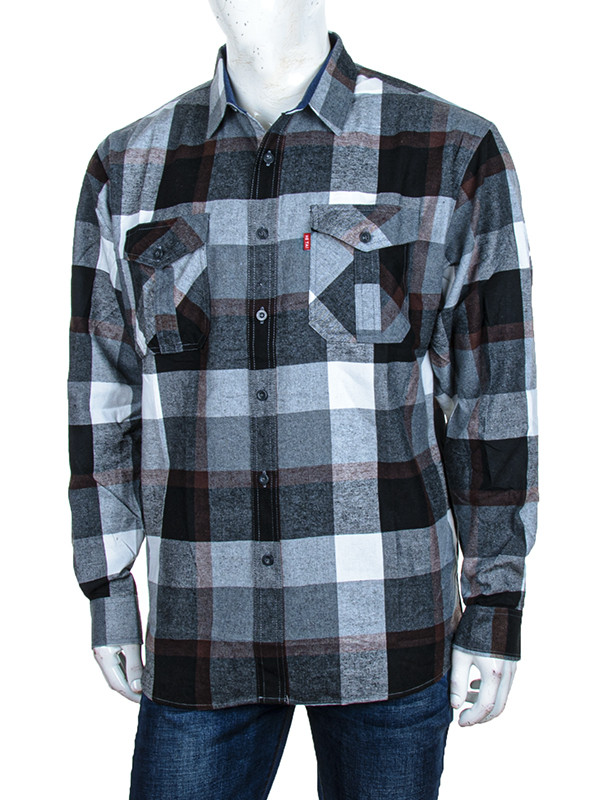 Рубашки Logaster A25-3 grey