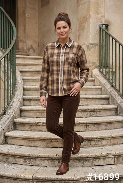 Рубашки Kosta 16899 brown