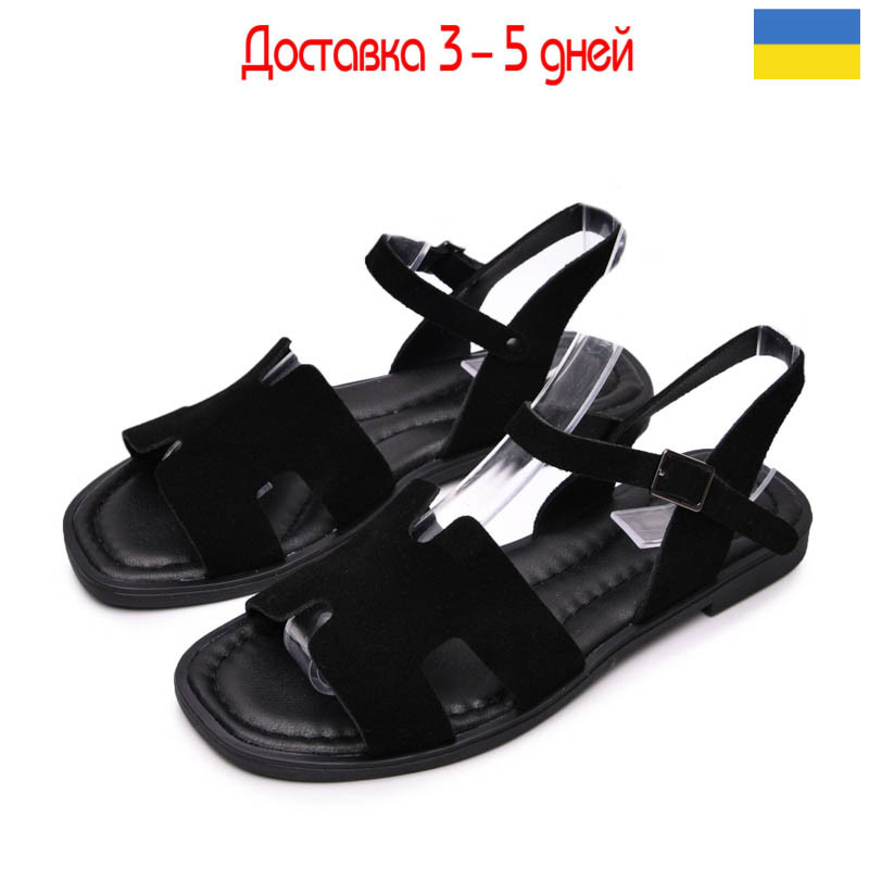Босоножки Paradize SAN-7506 чорний замш