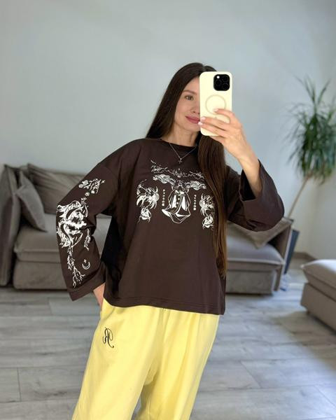 Свитшоты S.style 94-1 d.brown
