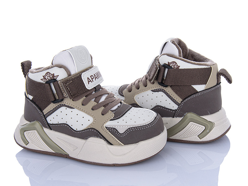 Кроссовки Apawwa ABQ1982P-1 beige-coffee