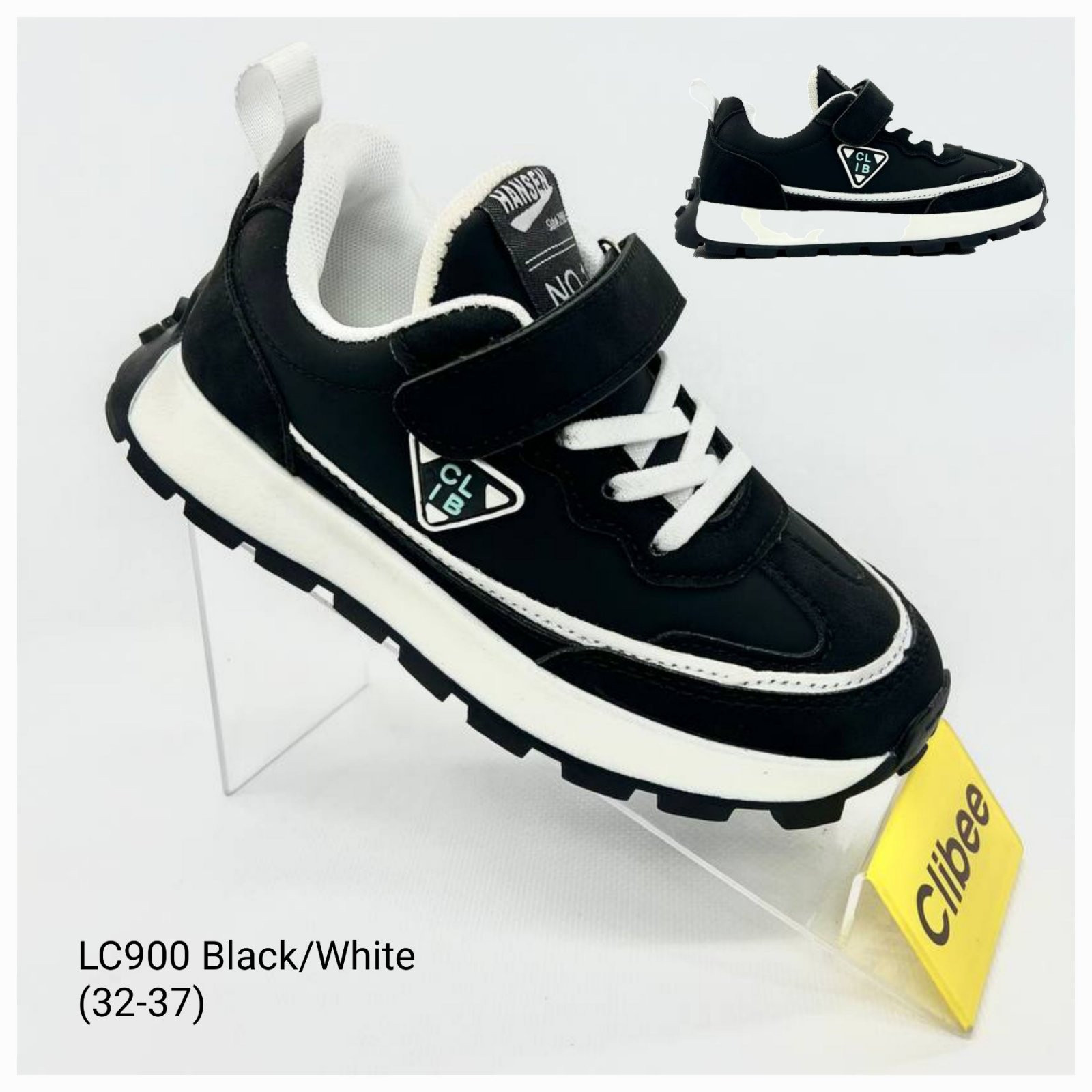 Кроссовки Clibee Ap-LC900 black-white