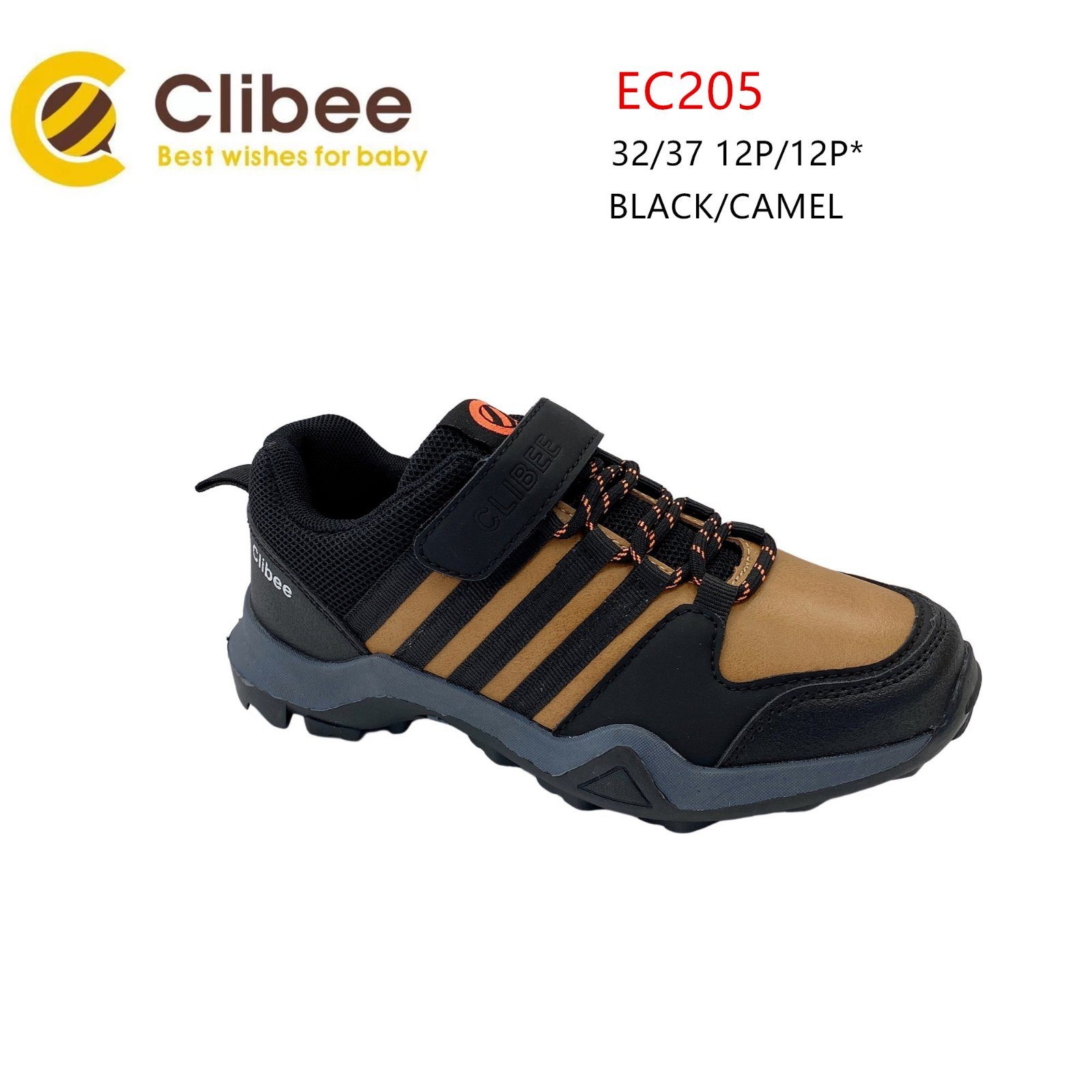 Кроссовки Clibee Ap-EC205 black-camel