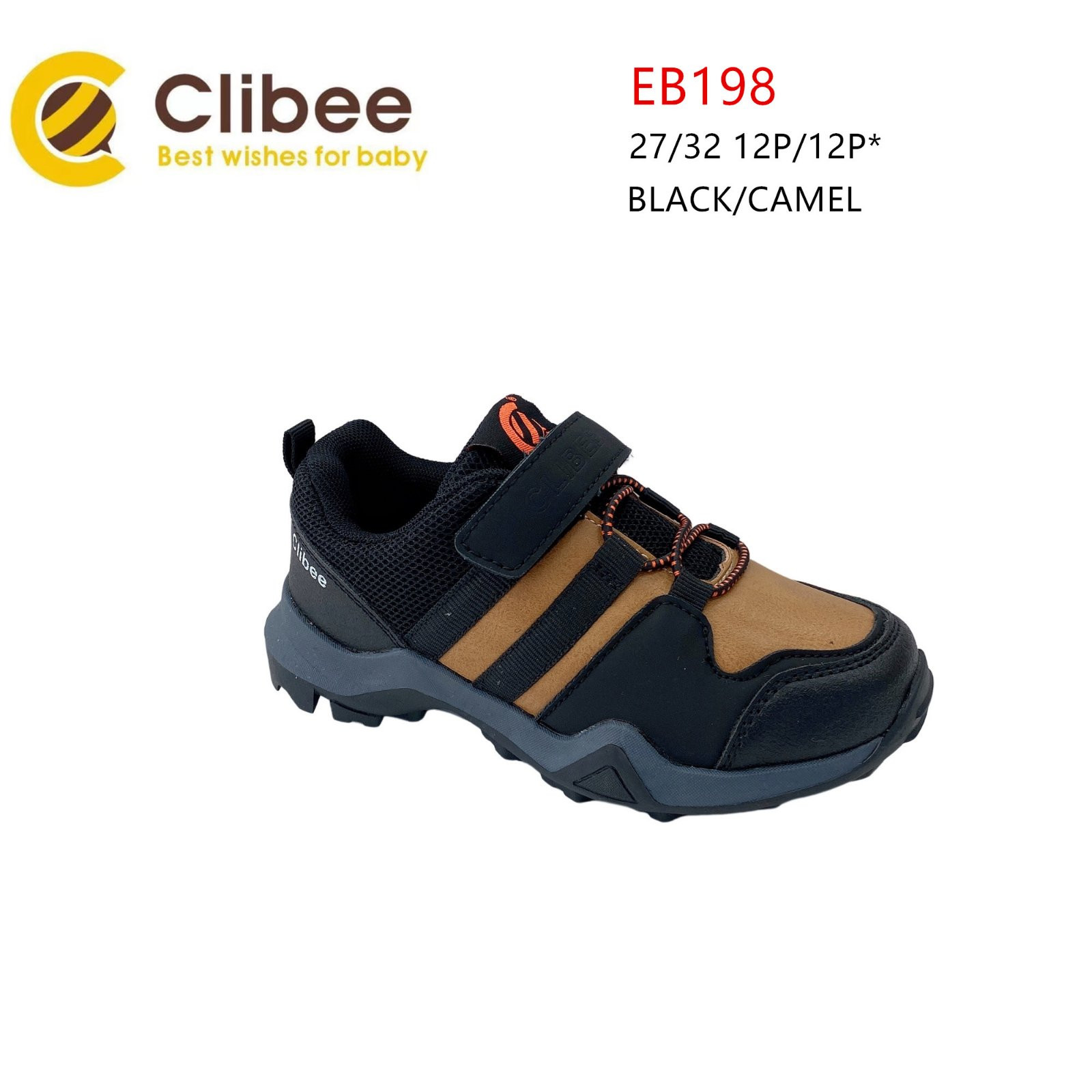 Кроссовки Clibee Ap-EB198 Black-camel