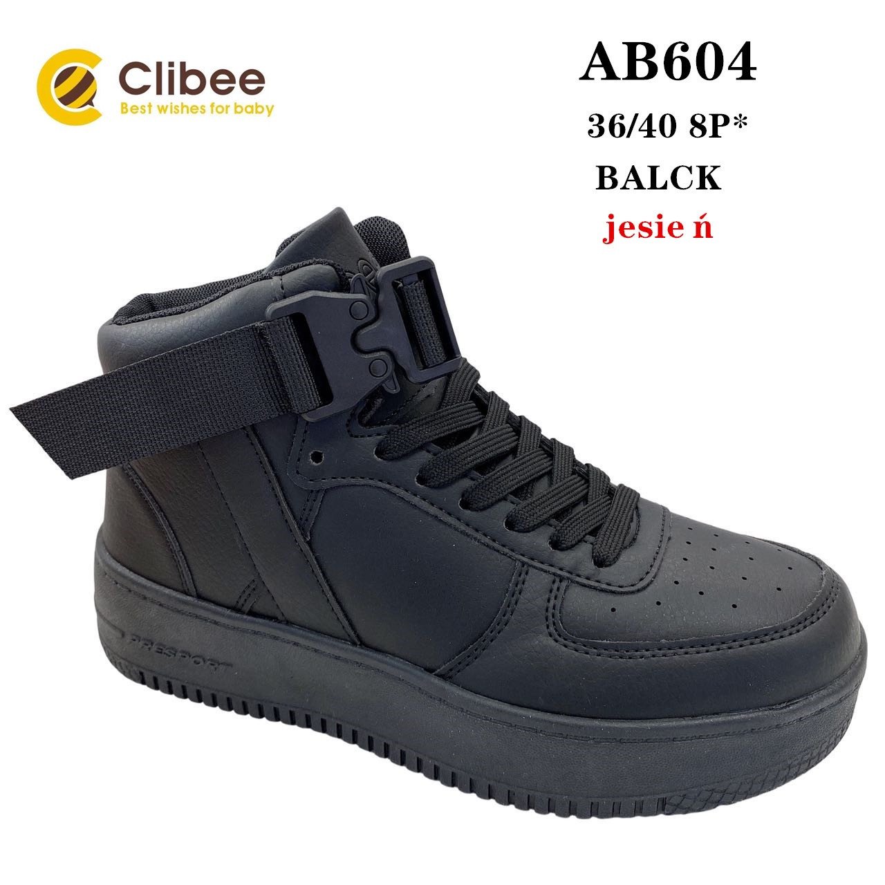 Ботинки Clibee Apa-AB604 black