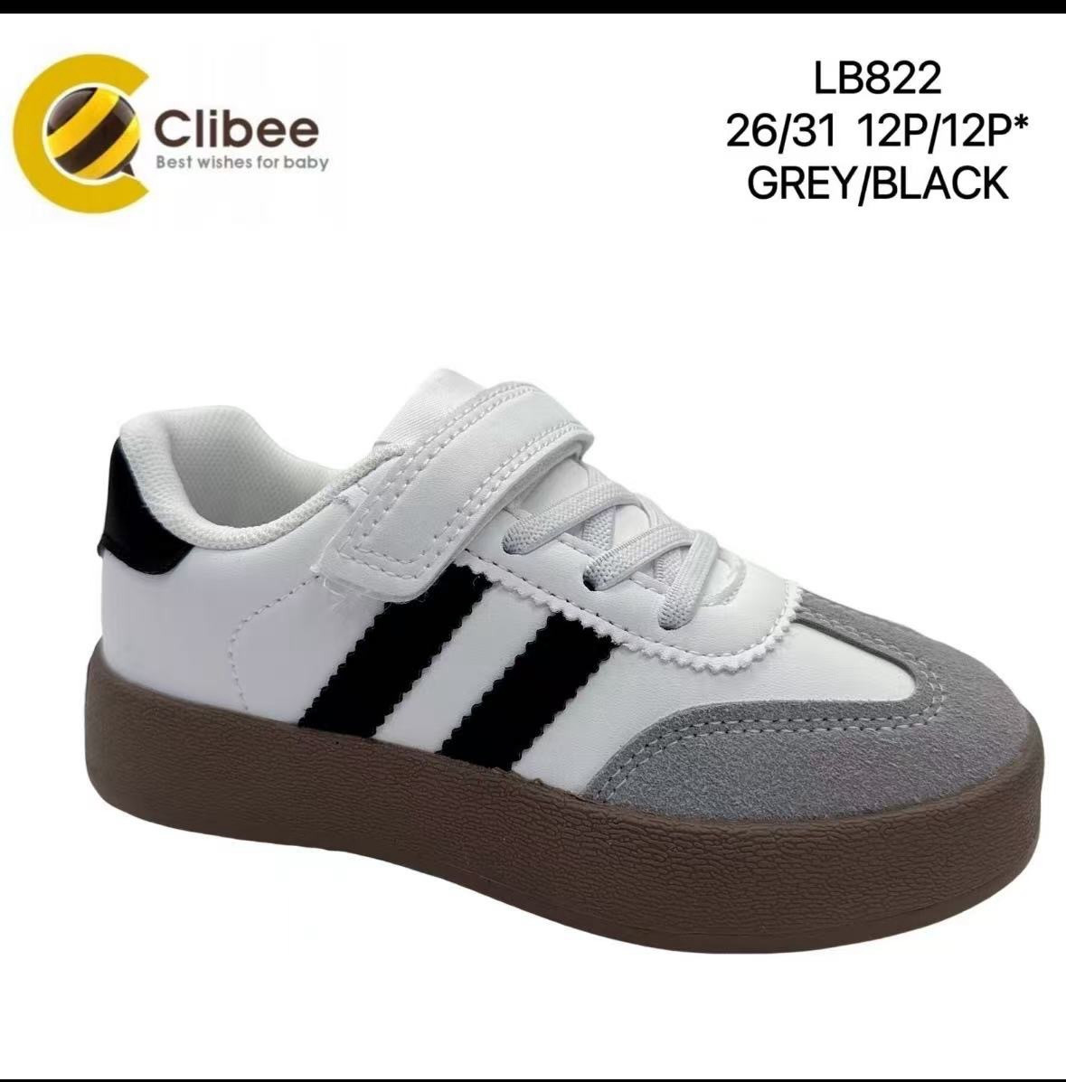 Кеды Clibee Ap-LB822 grey-black