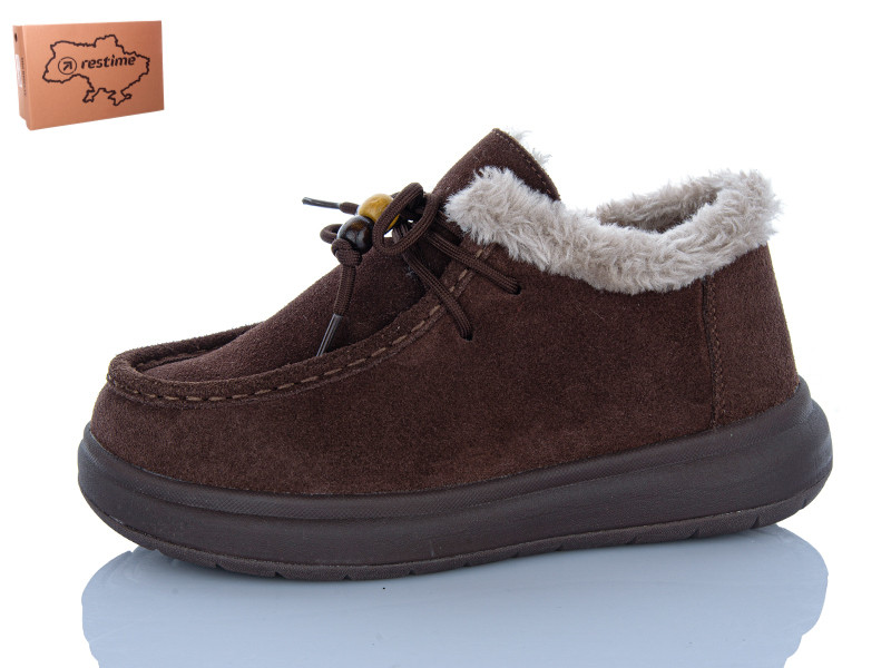 Туфли Restime AWZ26807 brown
