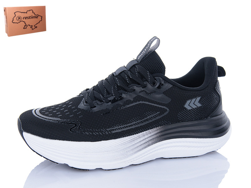 Кроссовки Restime EML25508 black-grey