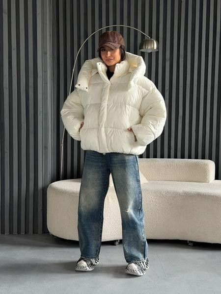 Пуховик Trend 25888 milk