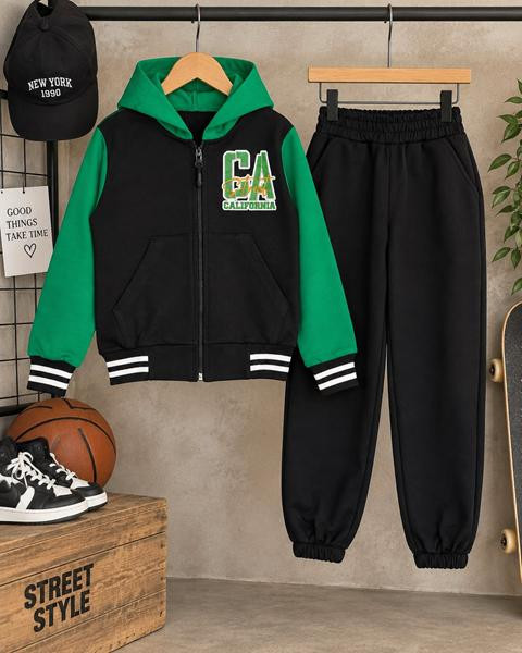 Костюмы Спорт Lima Kids 2633 black-green