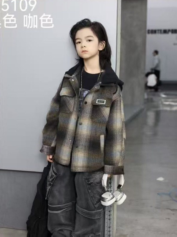Рубашки Fashion kids 25109 khaki